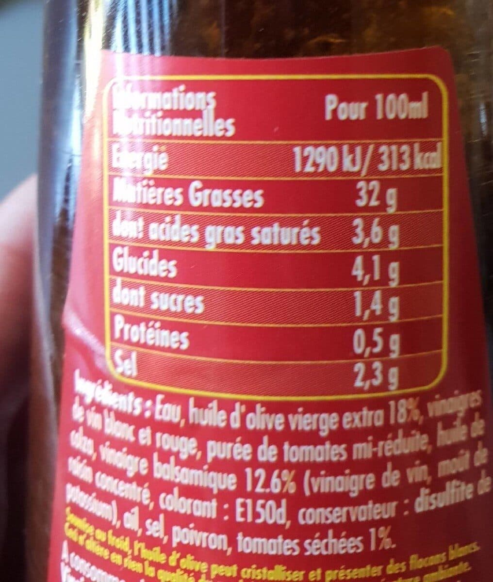Puget VINAIGRETTE BALSAMIQ TOMATES SECHEES packshot