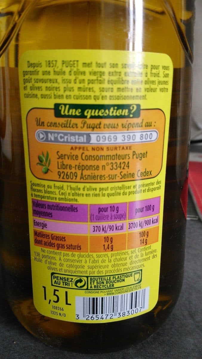 Puget Huile d'olive vierge extra - La Classique packshot