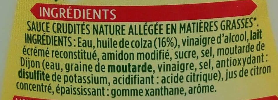 Lesieur Sauces crudités nature légère packshot