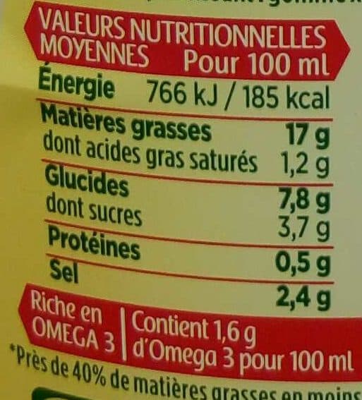 Lesieur Sauces crudités nature légère packshot