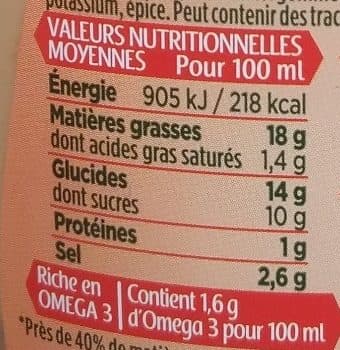 Lesieur sauce crudités cocktail légère packshot