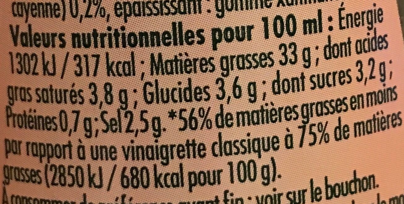 Puget Vinaigrette Légère Ail Piment d'Espelette packshot