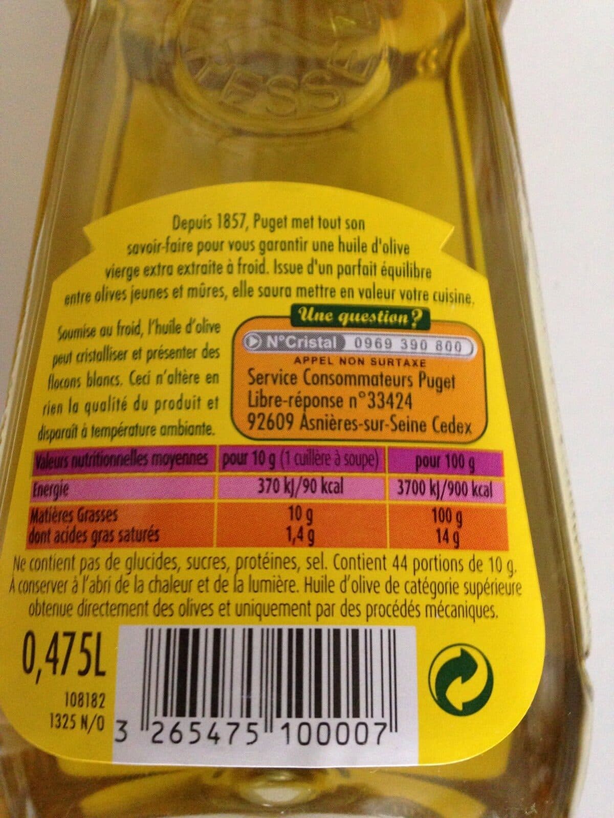 Puget Huile d'olive vierge extra packshot