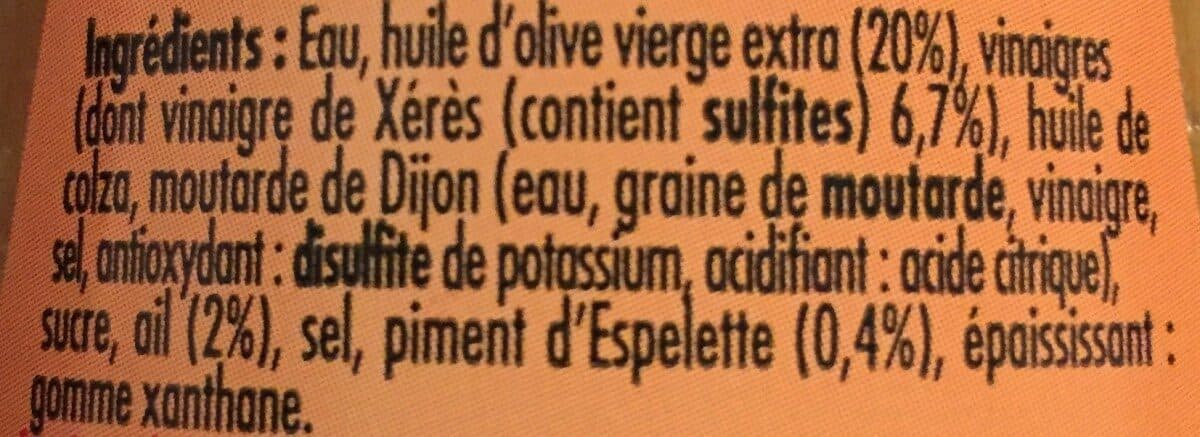 Puget VINAIGRETTE BIPHA AIL PIMENT d'ESP packshot