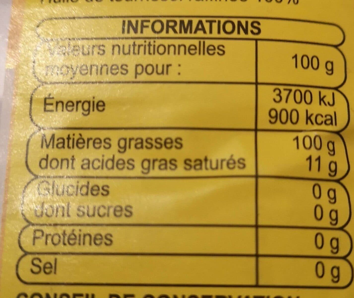 Huilor Huile de tournesol packshot