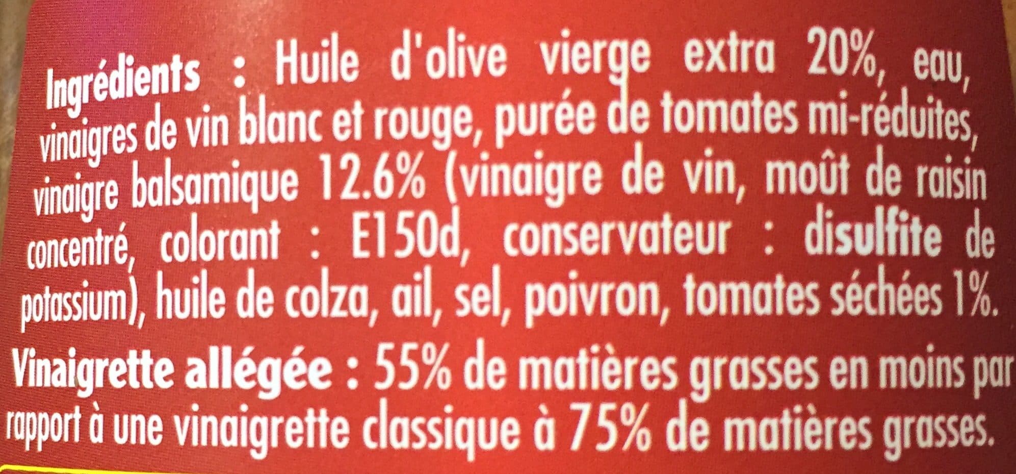 Puget Vinaigrette Légère Balsamique Et Tomates Séchées packshot
