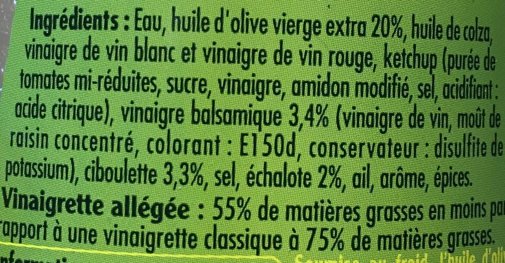 Puget Vinaigrette Légère Balsamique, Ciboulette Et échalotes packshot