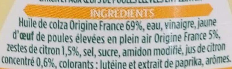Lesieur Mayonnaise Touche de Citron et son Zeste packshot