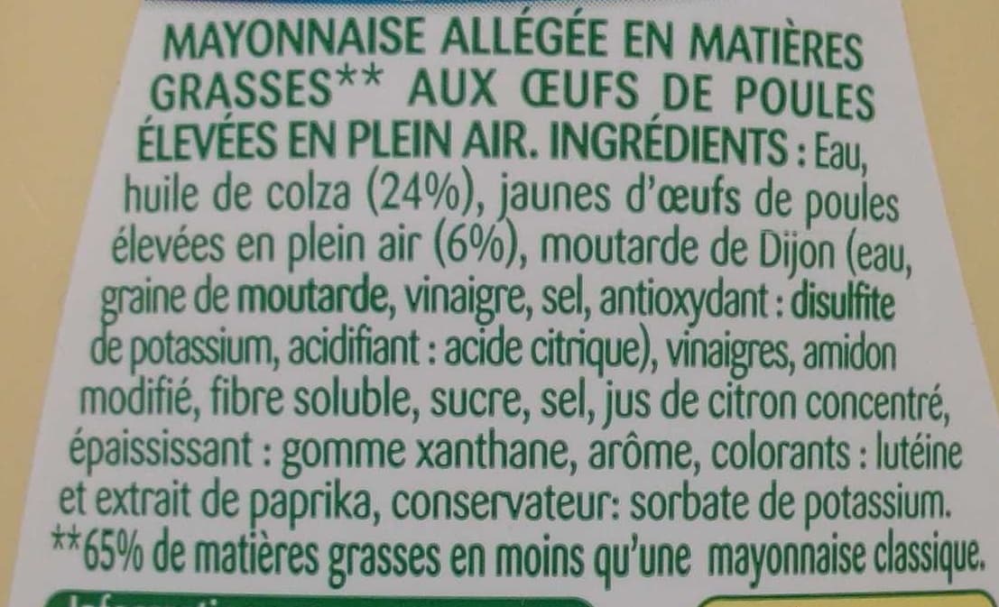 Lesieur Mayonnaise légère packshot