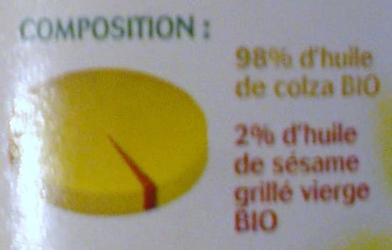 Lesieur Huile bio Colza & sésame grillé packshot