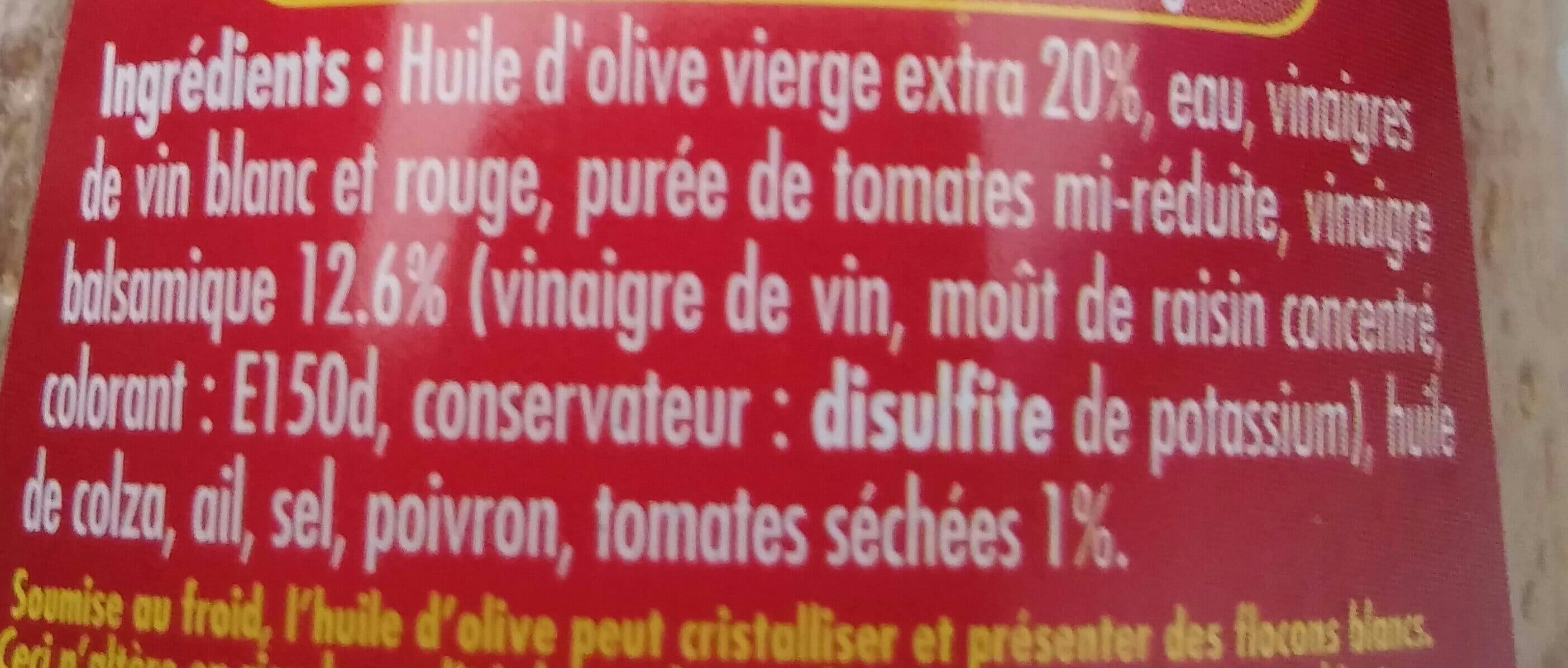 Puget Vinaigrette vinaigre balsamique tomates séchées packshot
