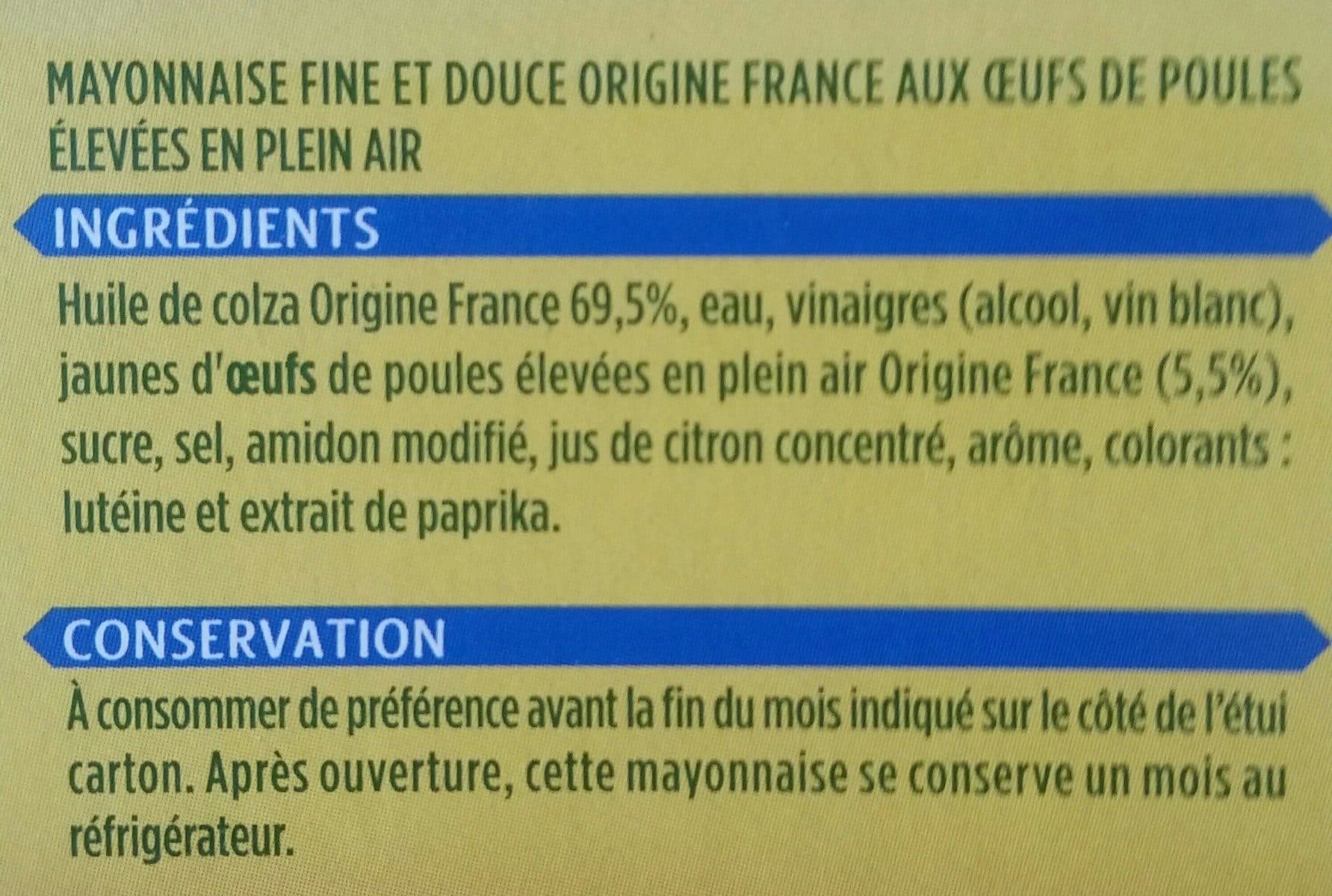 Lesieur Fine & Douce - Mayonnaise sans moutarde packshot