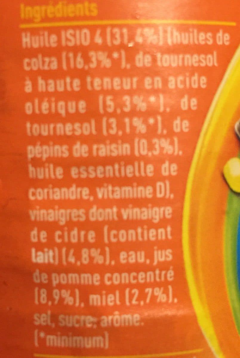 Lesieur Isio 4 Vinaigre de Cidre & Pomme Miel packshot