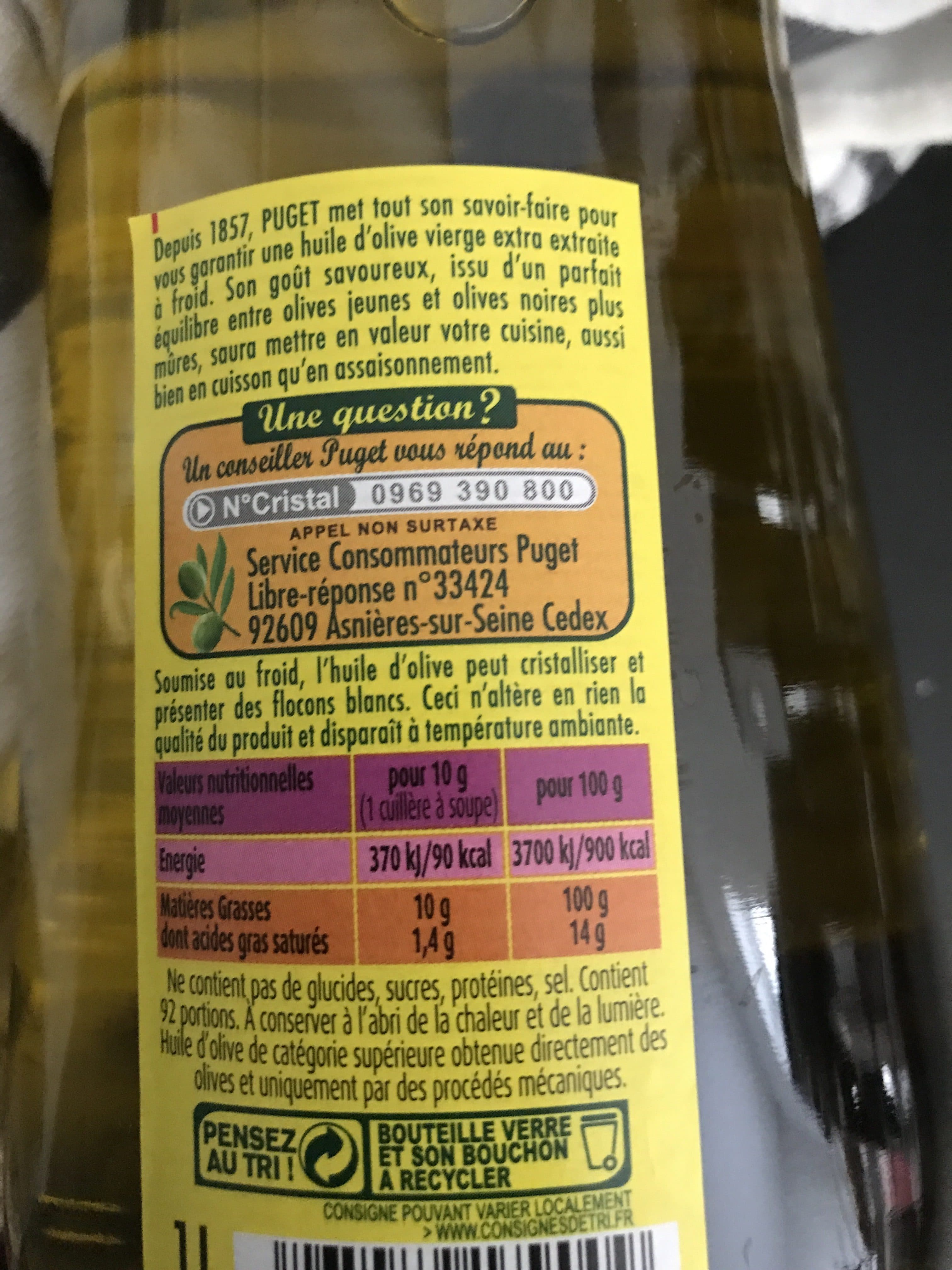 Puget Huile d'Olive packshot