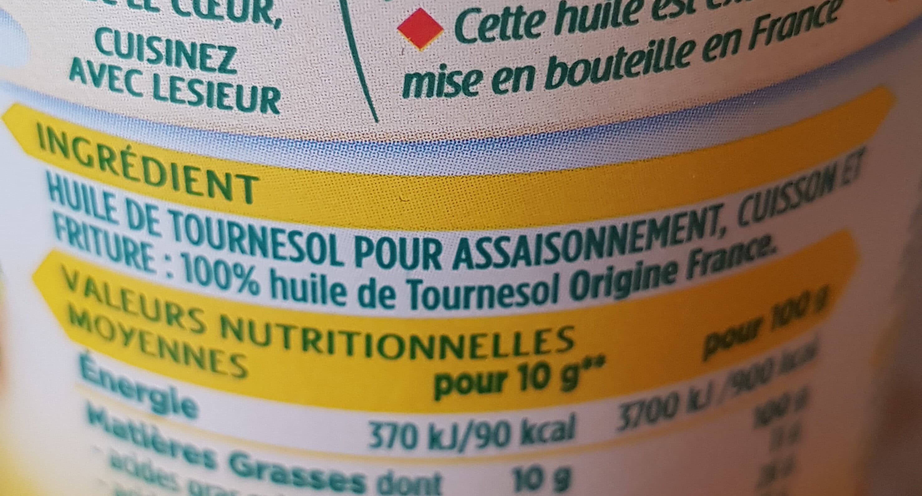 Lesieur Huile Cœur de Tournesol packshot