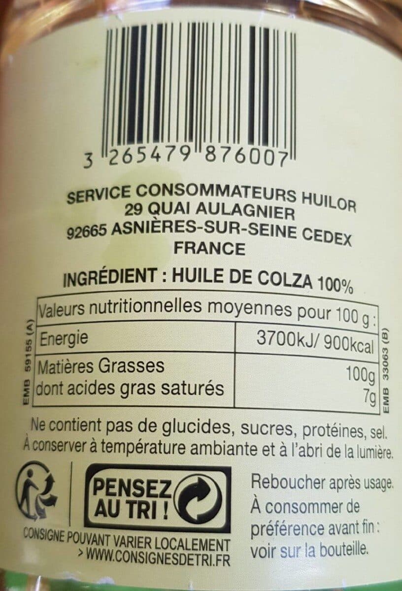 Alba Huile colza packshot