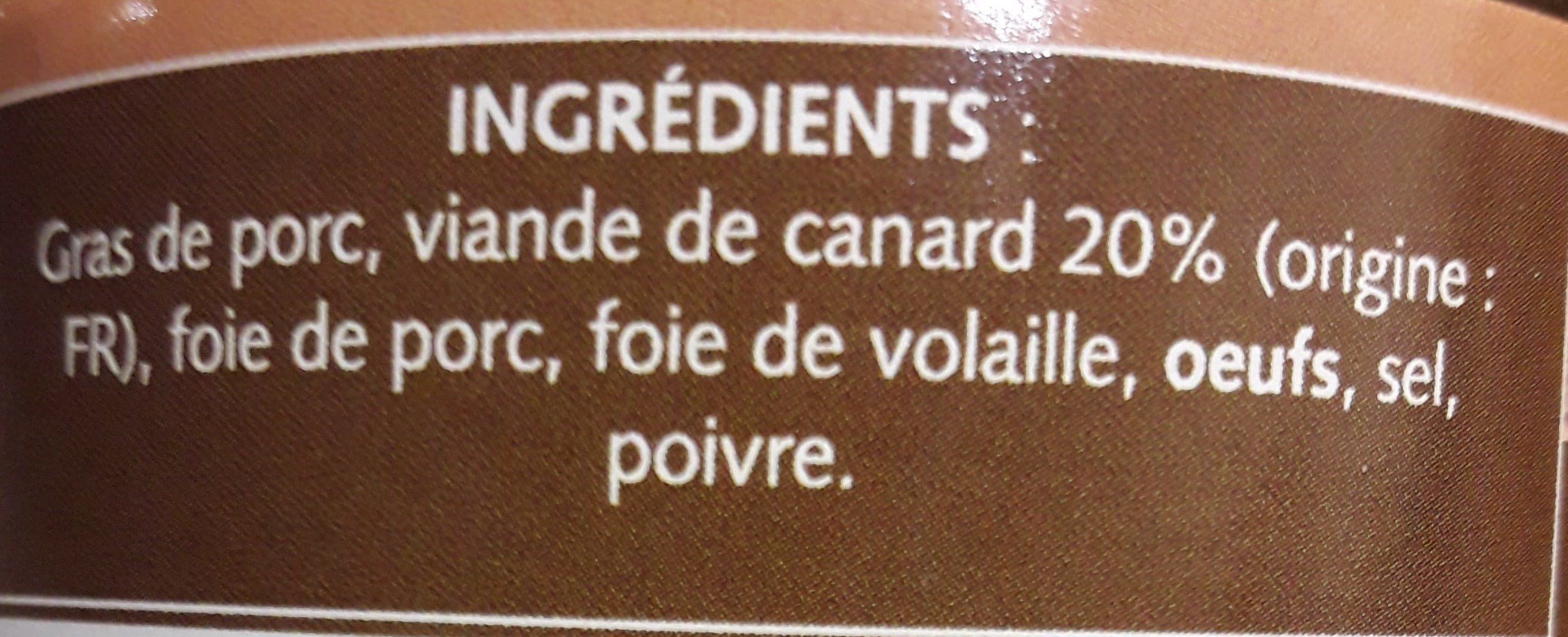 Roger vidal Pate De Canard Roger Vidal packshot