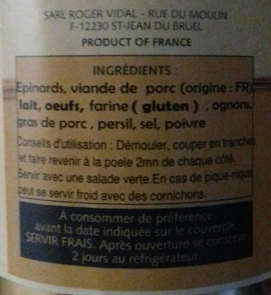 Roger Vidal Farouck aveyronnais packshot