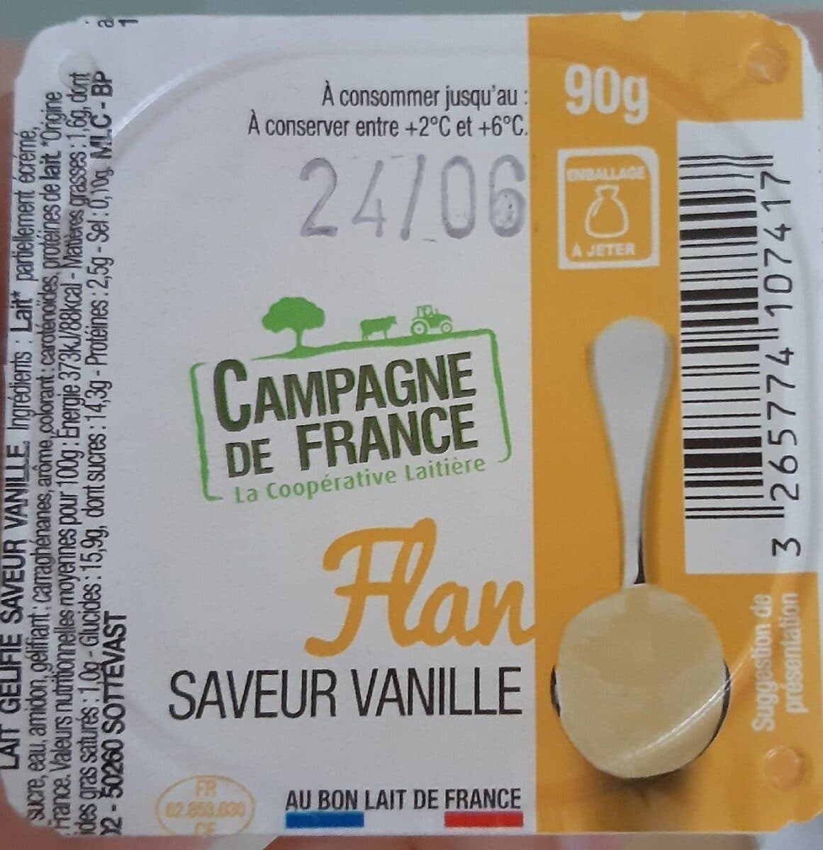 Campagne de France Flan, saveur vanille packshot