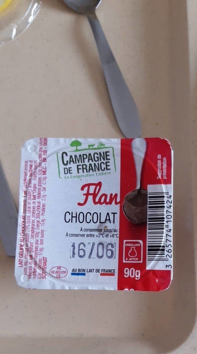 Campagne de france Flan chocolat packshot