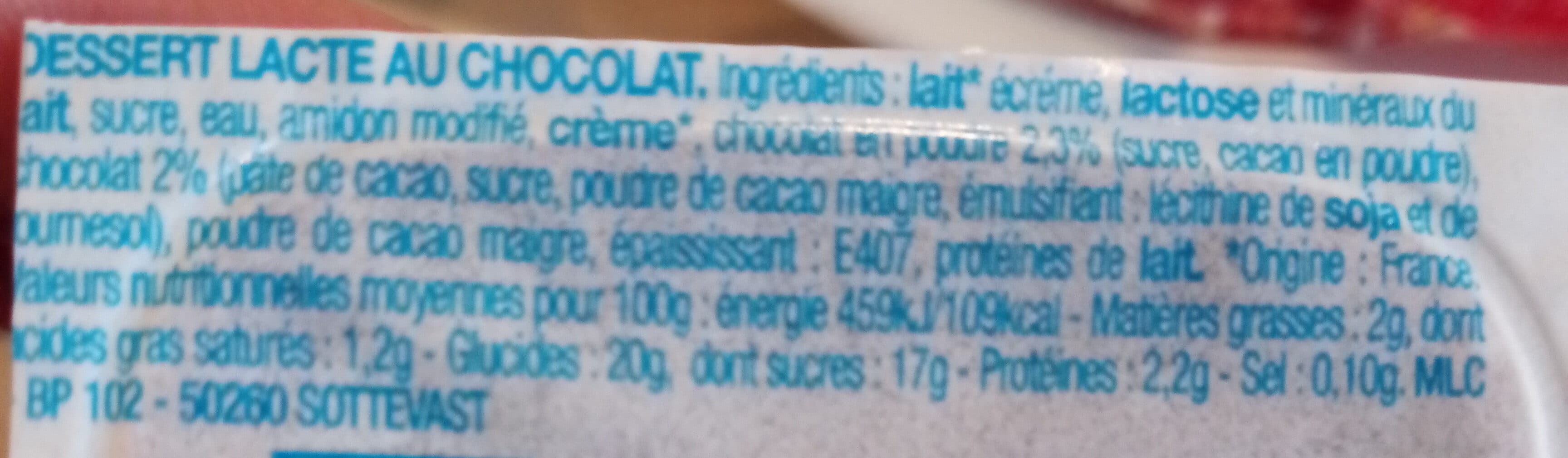 Campagne De France Crème dessert chocolat packshot