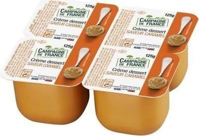 Campagne de France Crème dessert caramel packshot