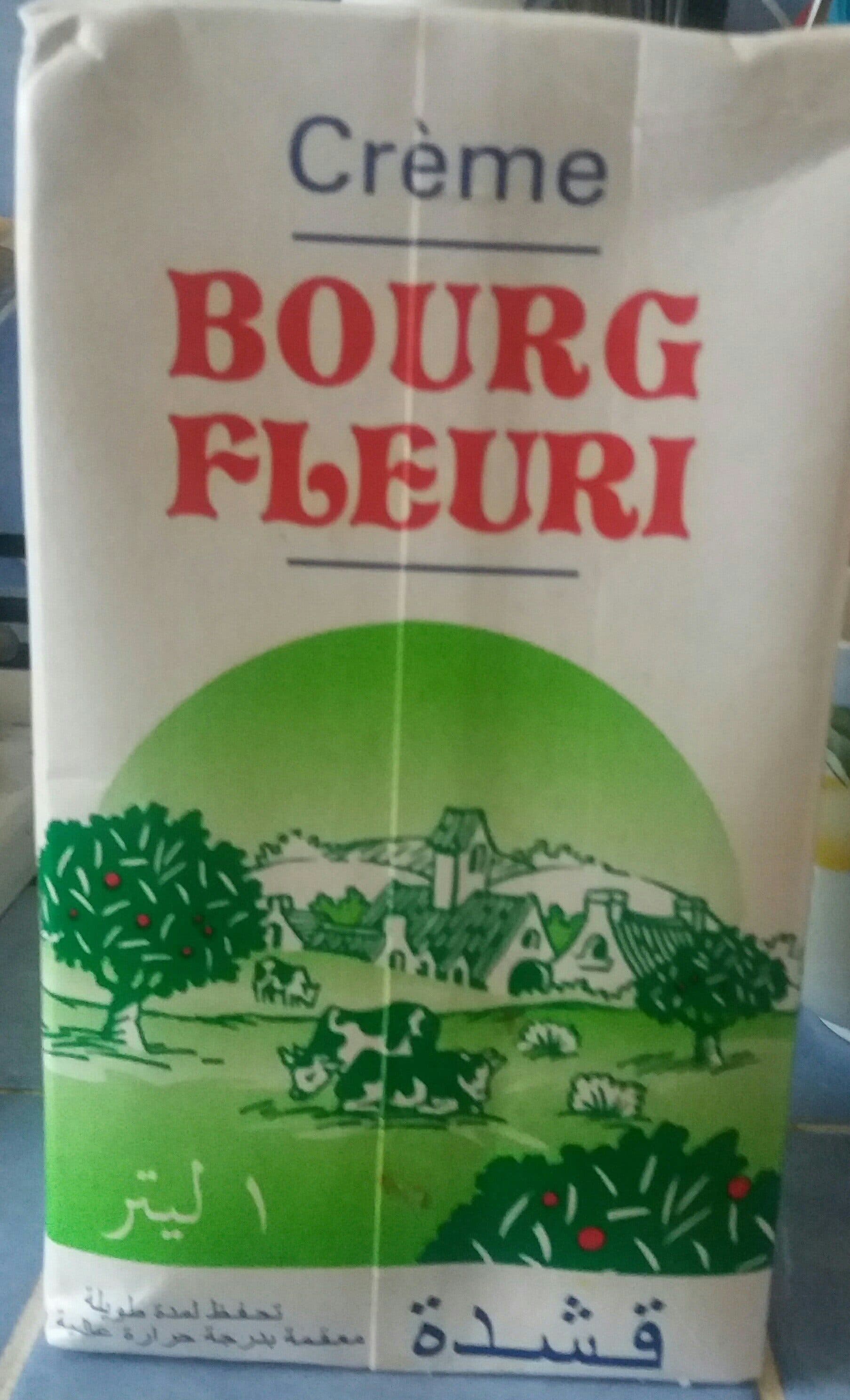 Bourg fleuri Bourg fleuri, Creme sterilisee uht 30 % mg, la brique d'1 l packshot
