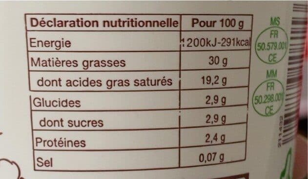 Open Food Facts Creme fraiche 30%mg packshot