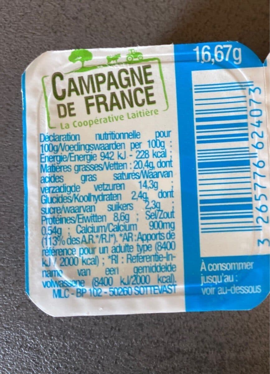 Campagne de France Spécialité fromagère à tartiner nature packshot