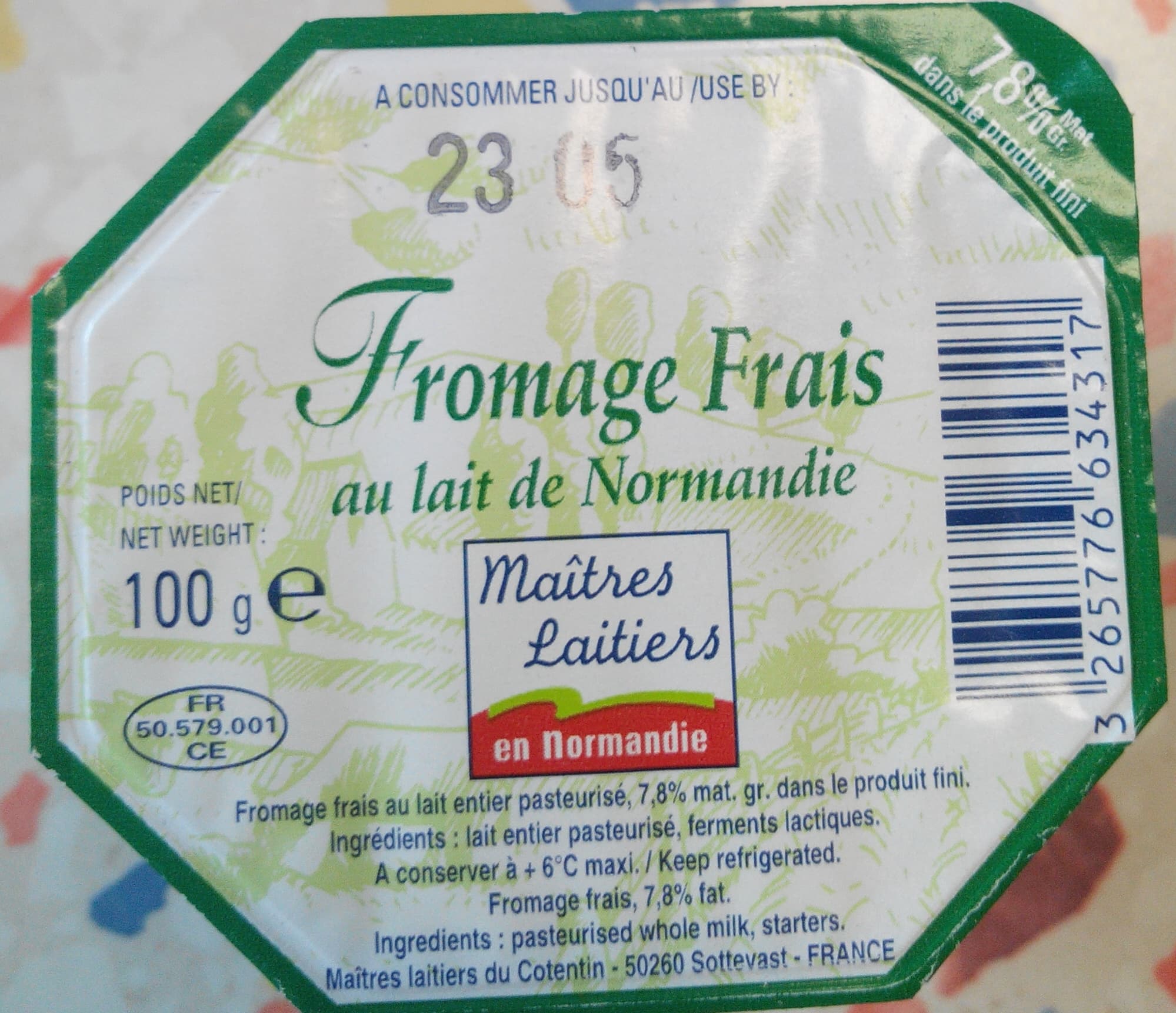 Maîtres Laitiers du Cotentin Fromage frais au lait de Normandie packshot