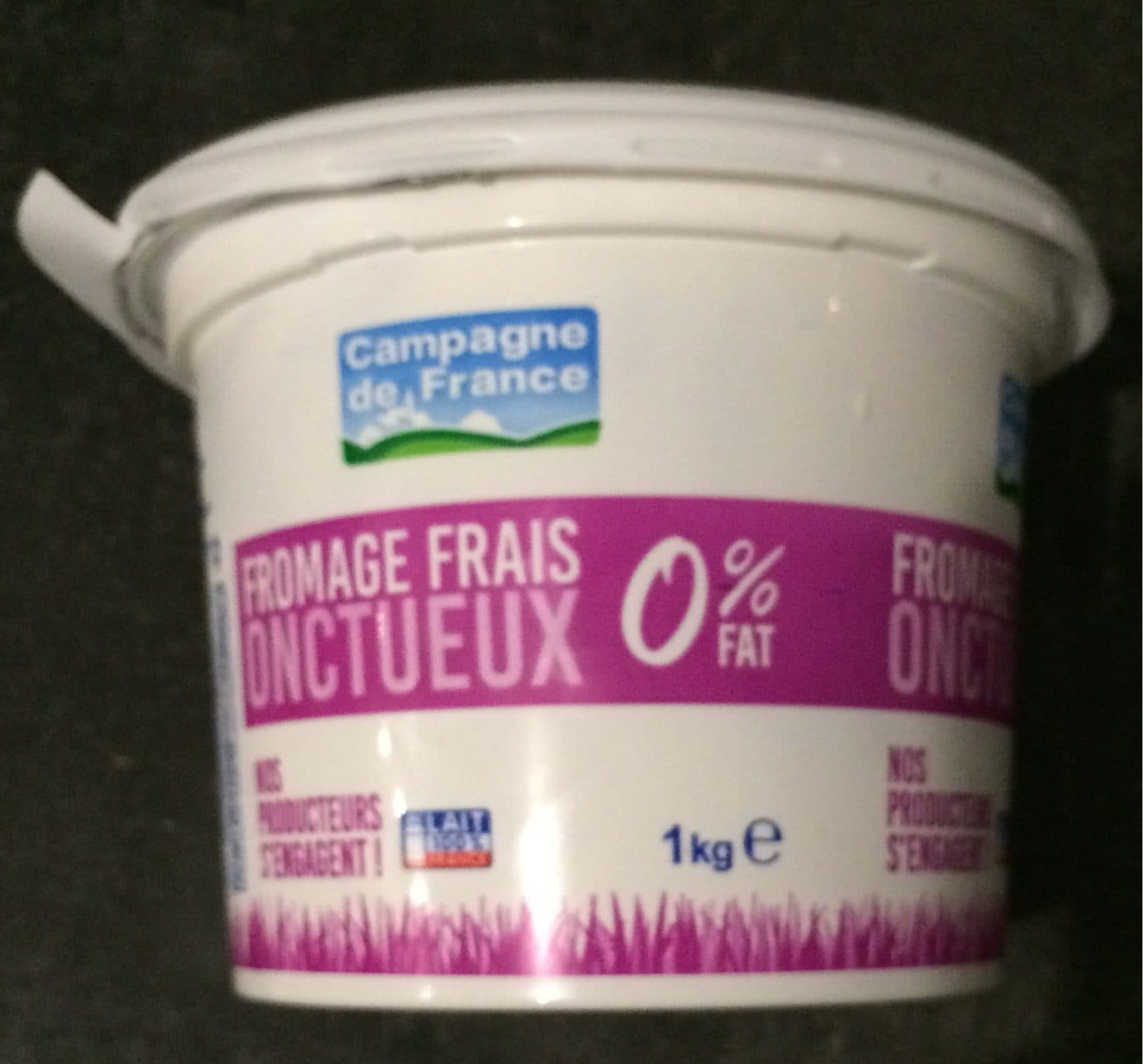 Campagne De France Fromage frais onctueux 0% packshot