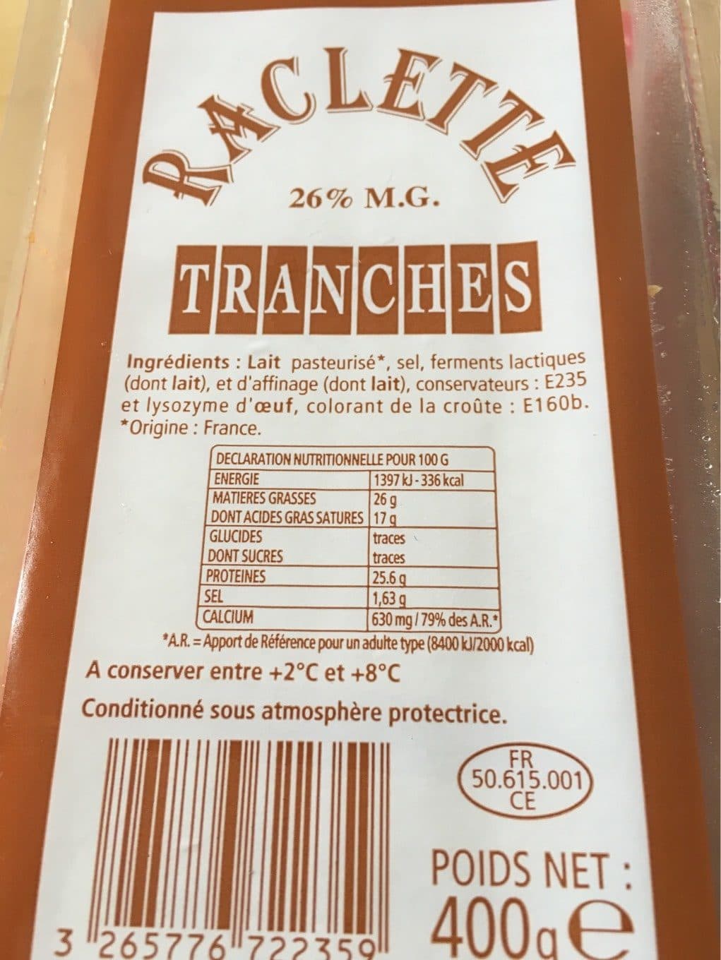 Discount Raclettes Tranches packshot