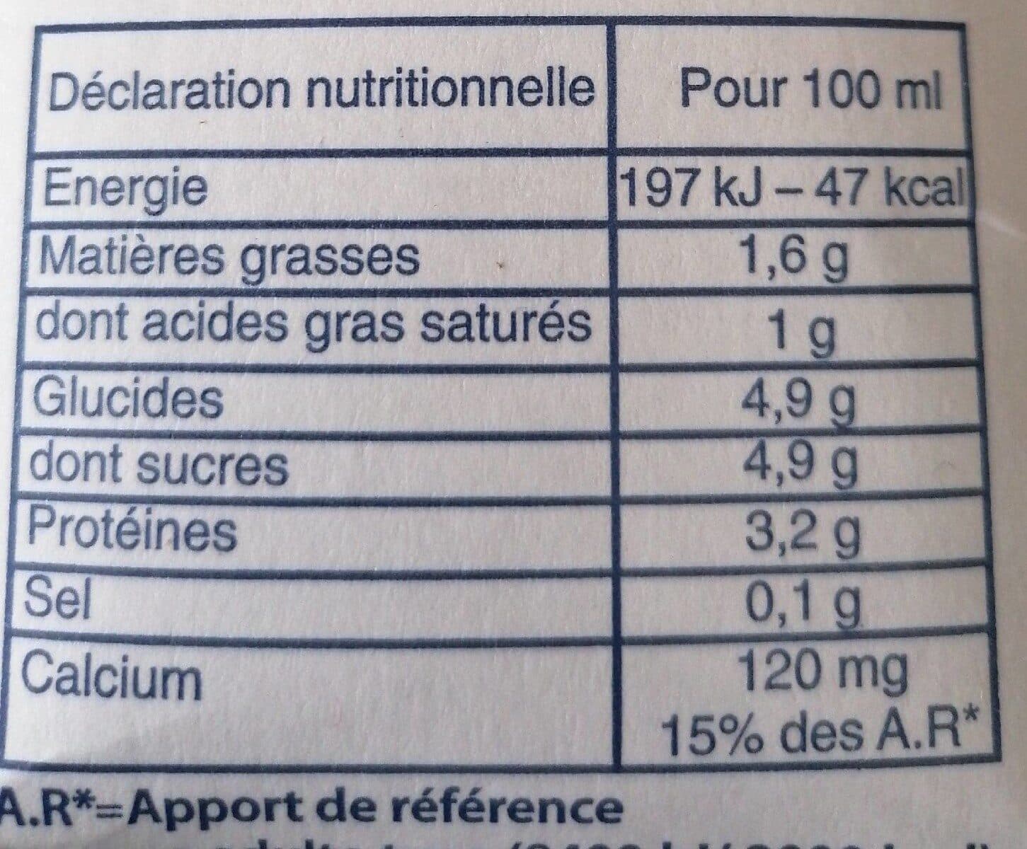 Bourg Fleuri Lait demi écrémé packshot