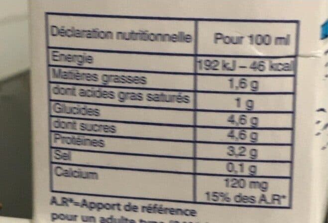 Open Food Facts Lait packshot