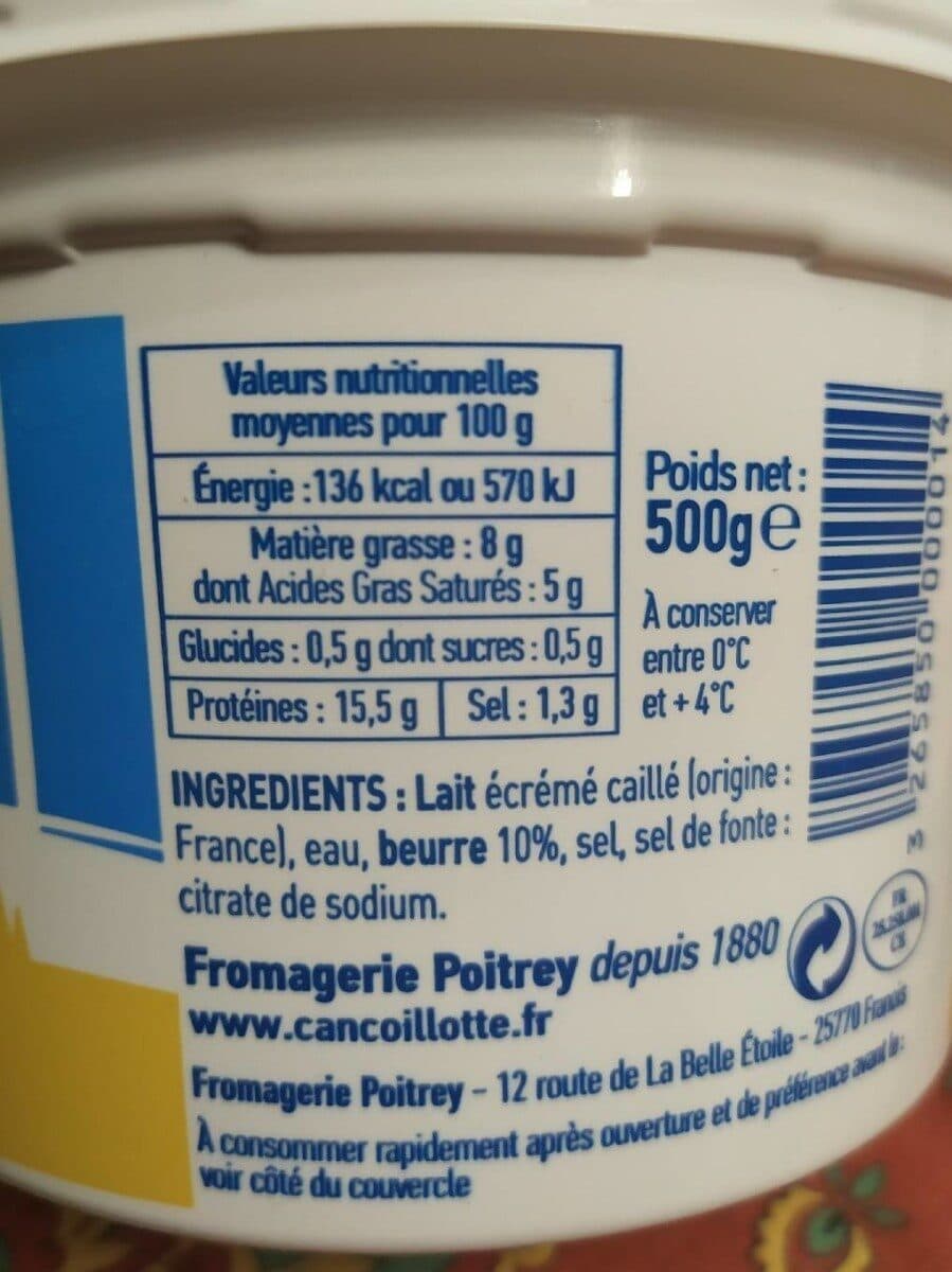 CANCOILLOTTE Cancoillotte Nature packshot