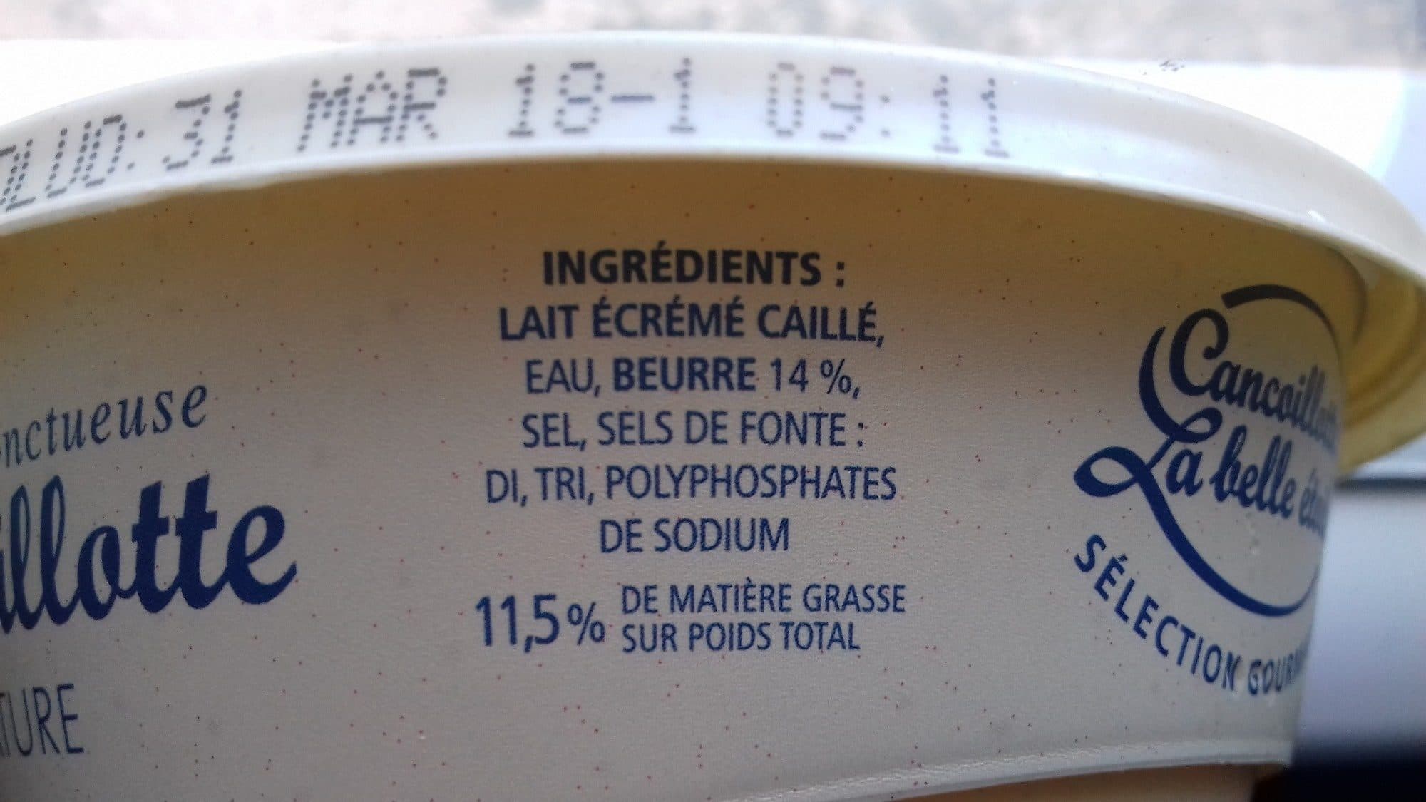 La belle étoile Cancoillotte gourmande Nature packshot