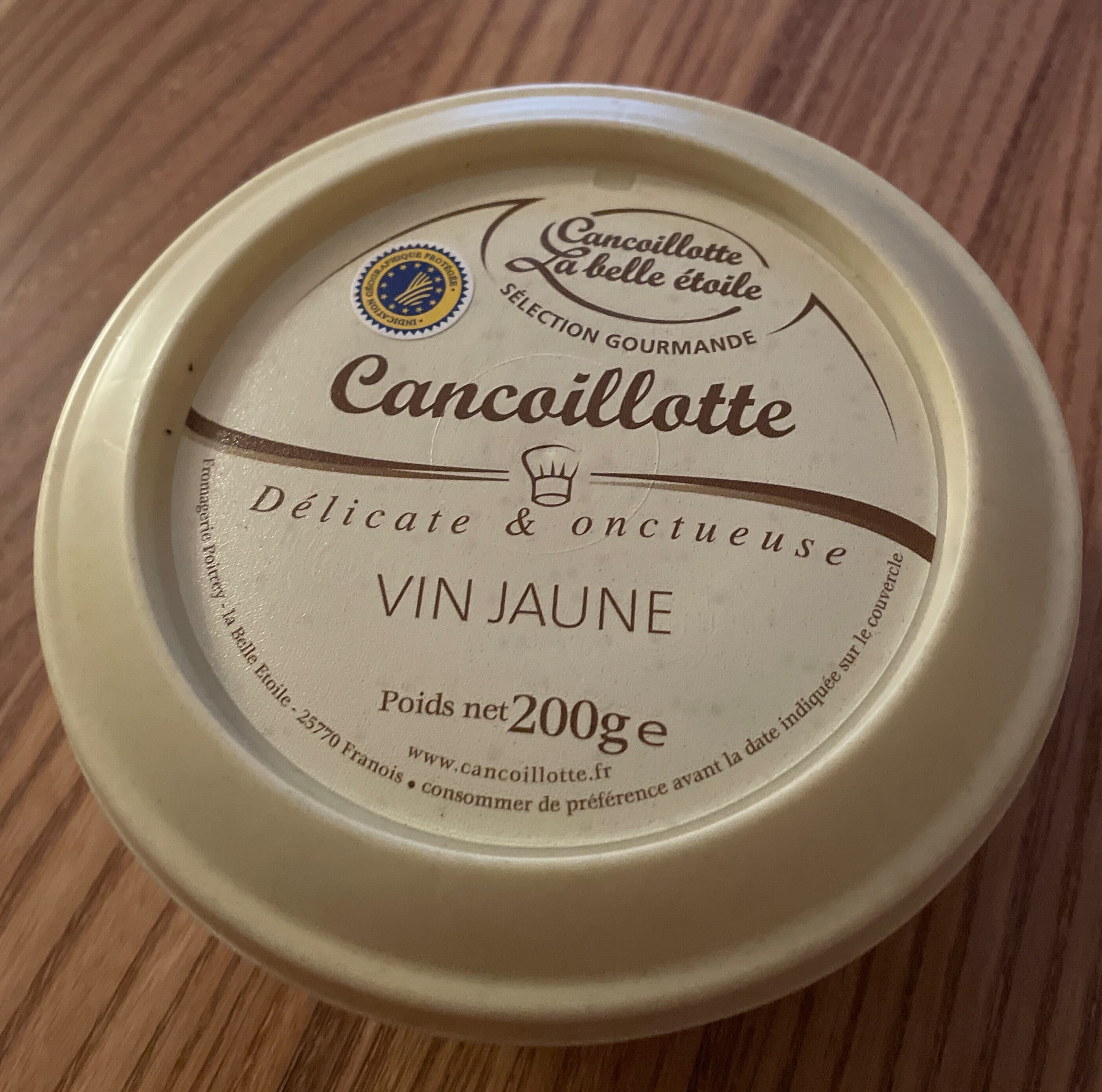 La belle étoile Cancoillotte gourmande Vin Jaune packshot