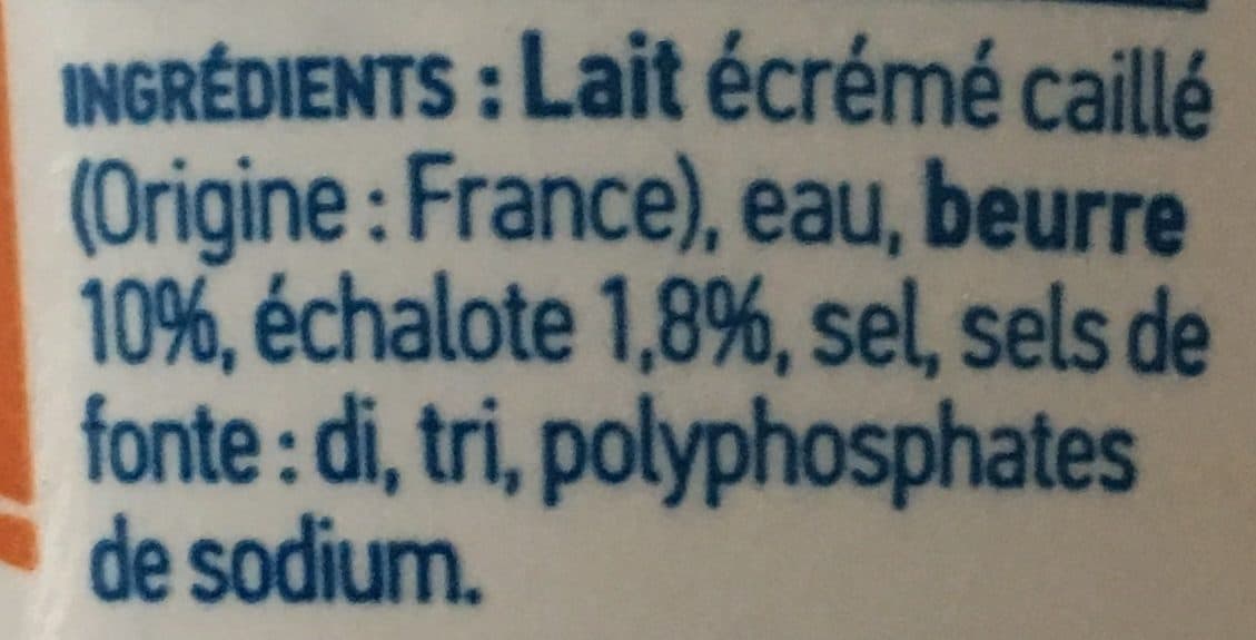 La belle étoile Cancoillotte Echalote packshot