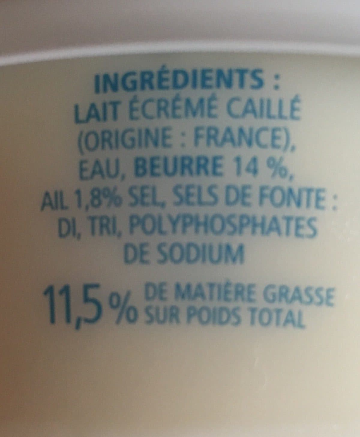 Fromagerie Poitrey La cancoillotte du marché Ail packshot