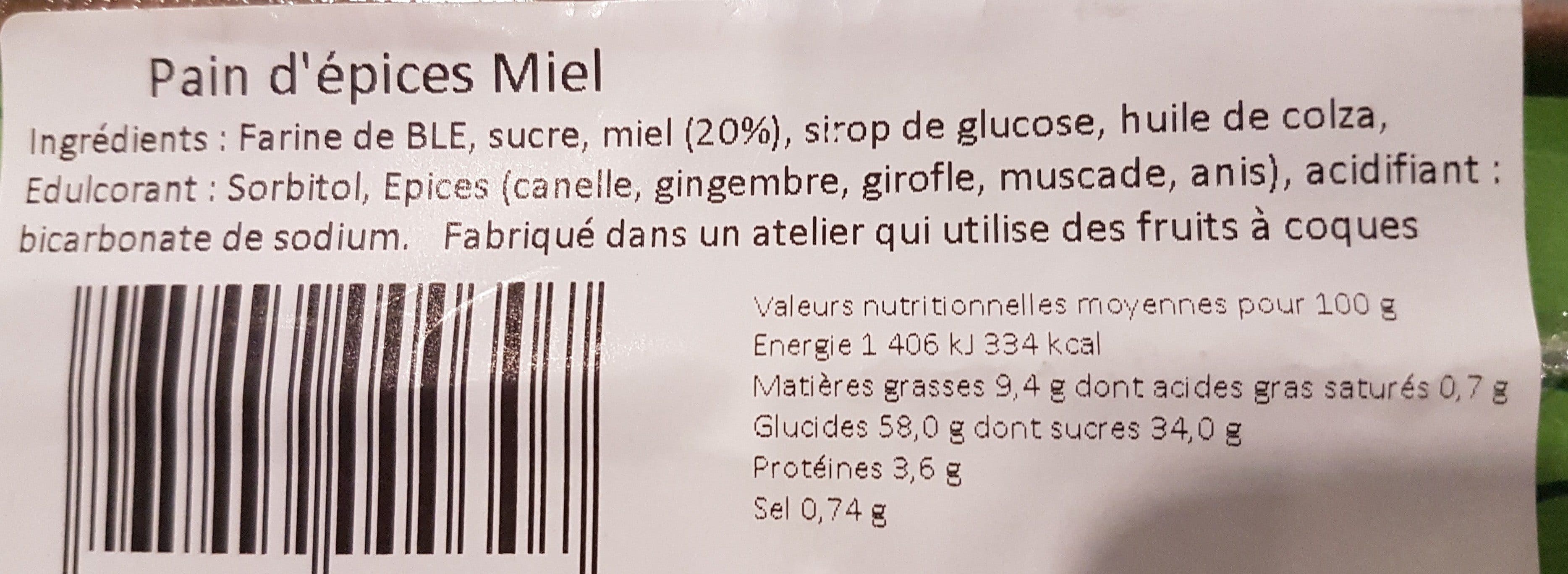 Sasu Papi Delices Pain d'epices miel packshot
