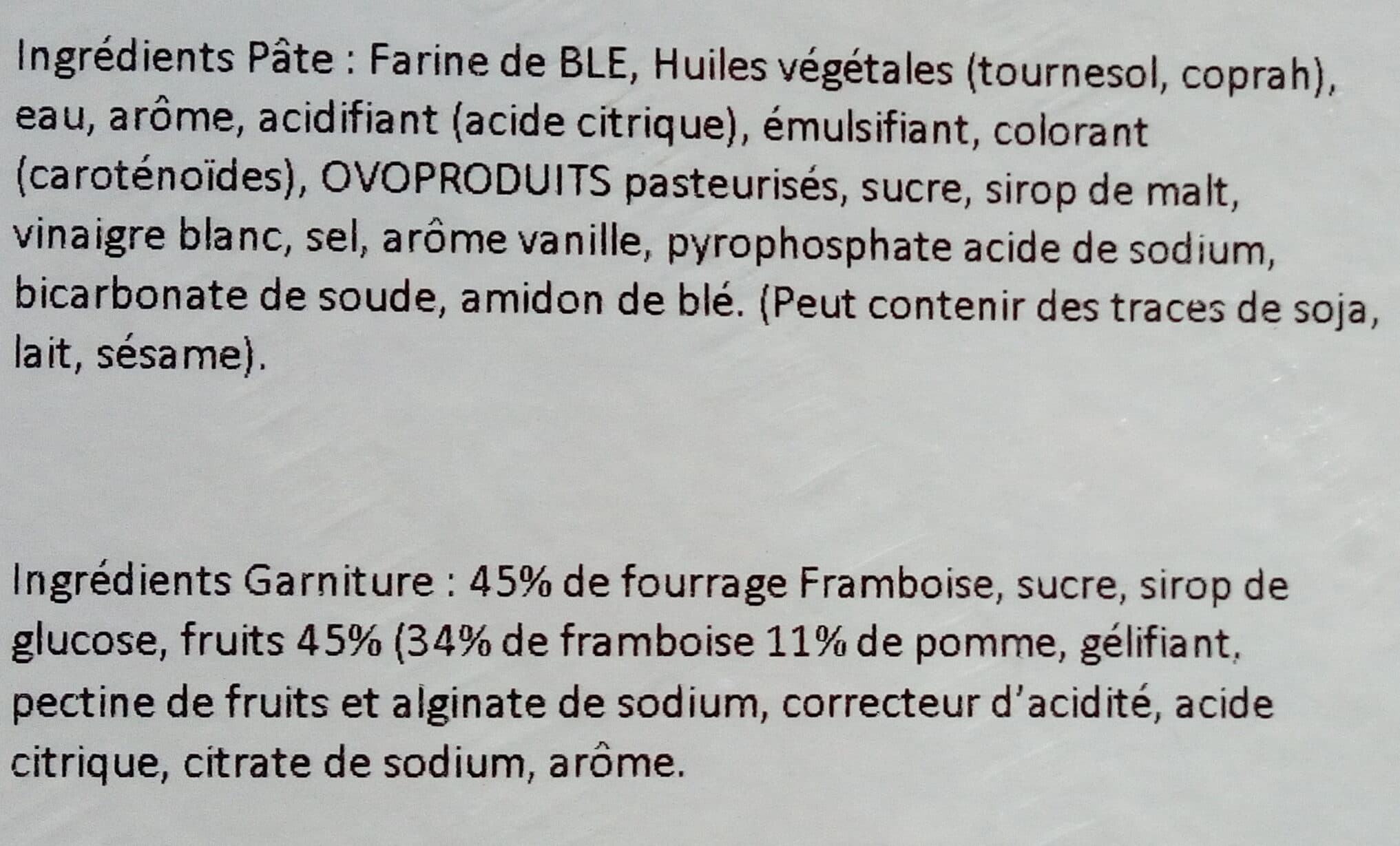 Papi délices Tarte aux framboises packshot