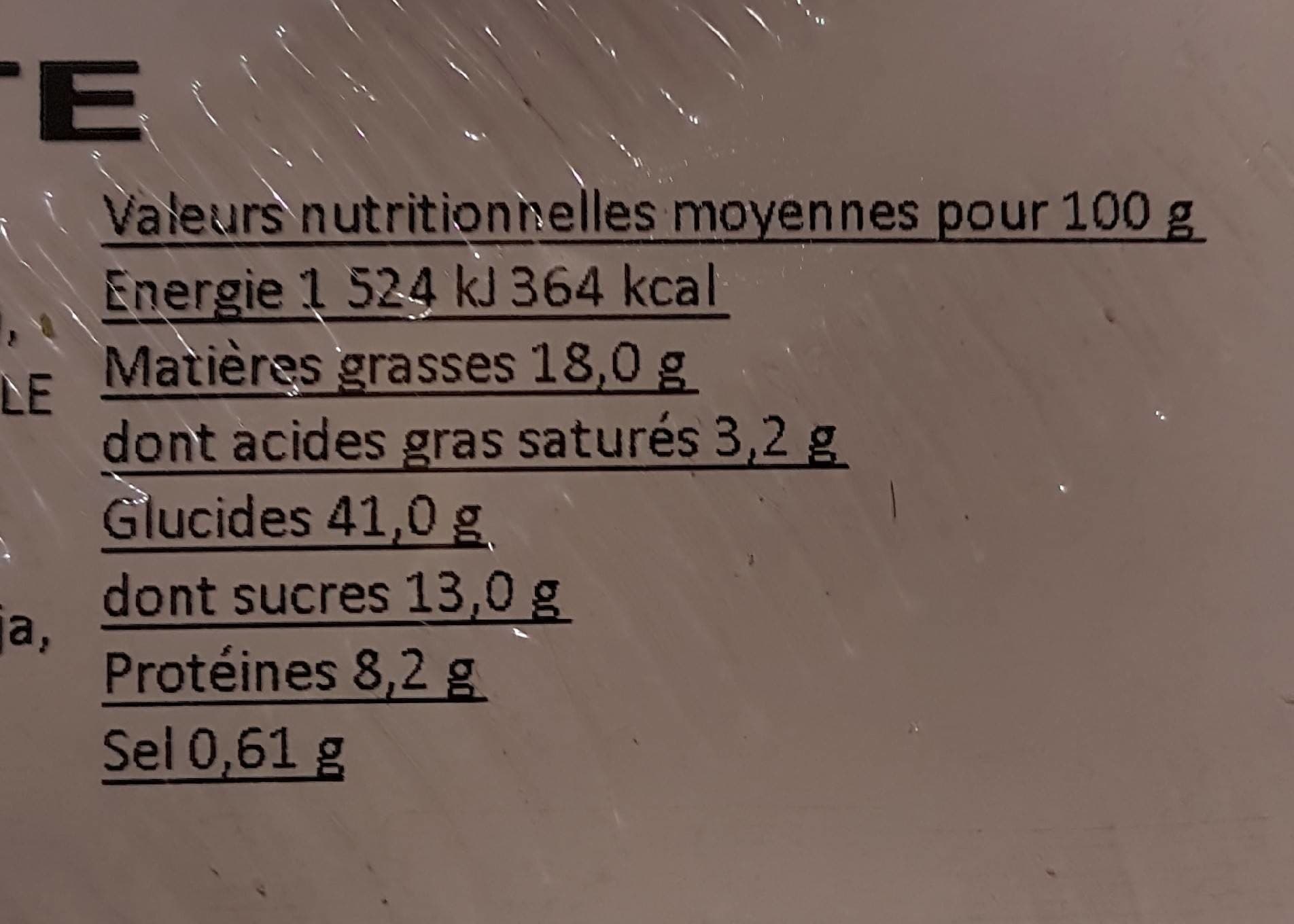 Saveurs Des Montagnes Tarte miel et noix packshot