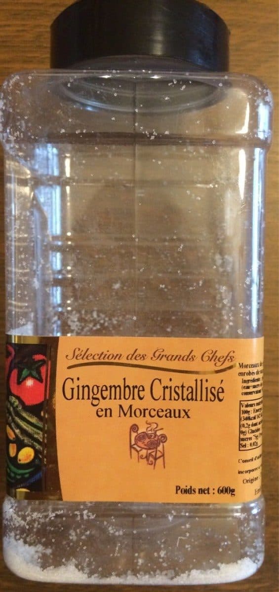Open Food Facts Gingembre cristallisé en morceaux packshot