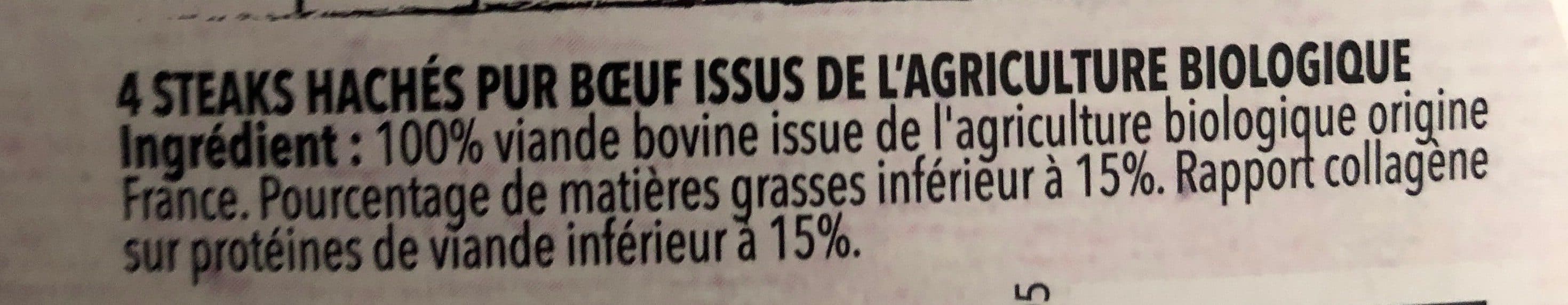 Sourires de Campagne 4 steack hachés façon packshot