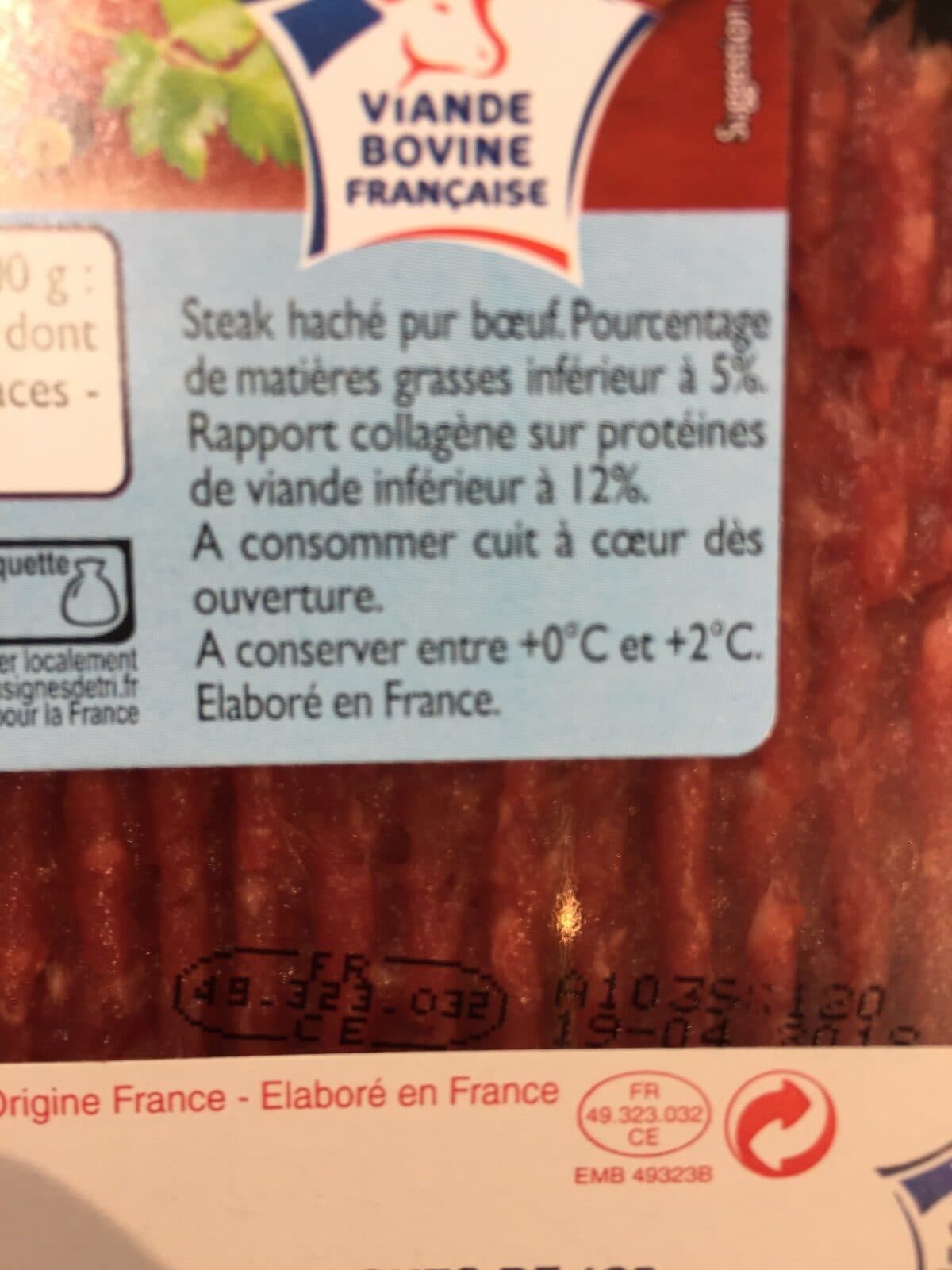 Leader Price Steack haché packshot