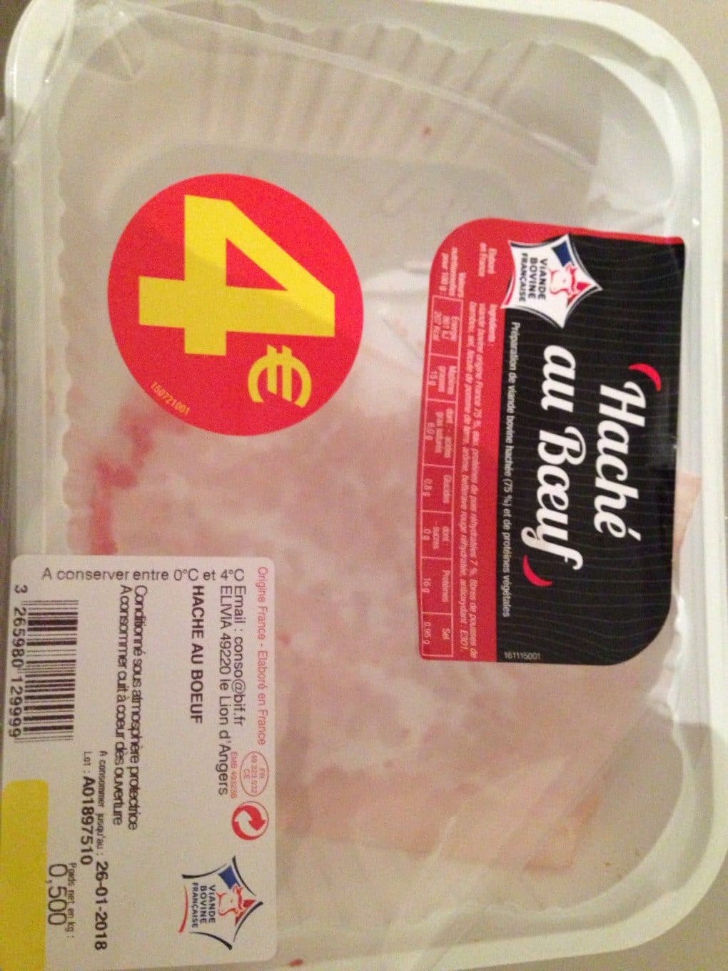 Casino Haché au boeuf packshot