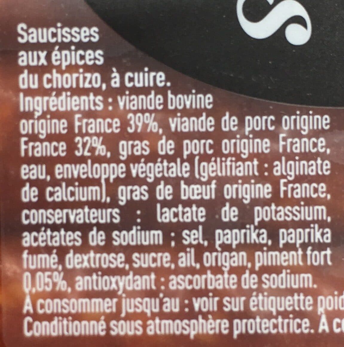 Tendre et plus Façon Chorizo fin doux packshot