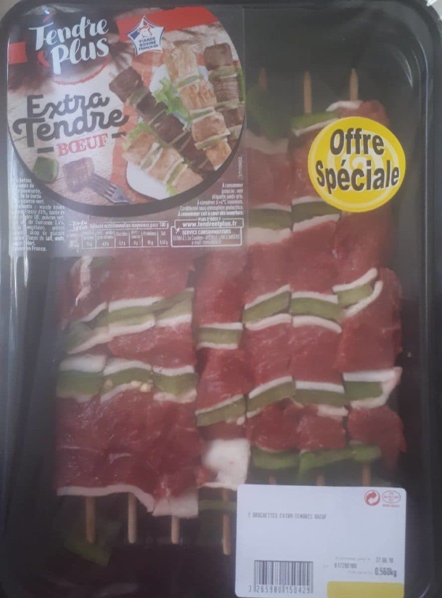 Open Food Facts brochettes extra-tendres boeuf packshot