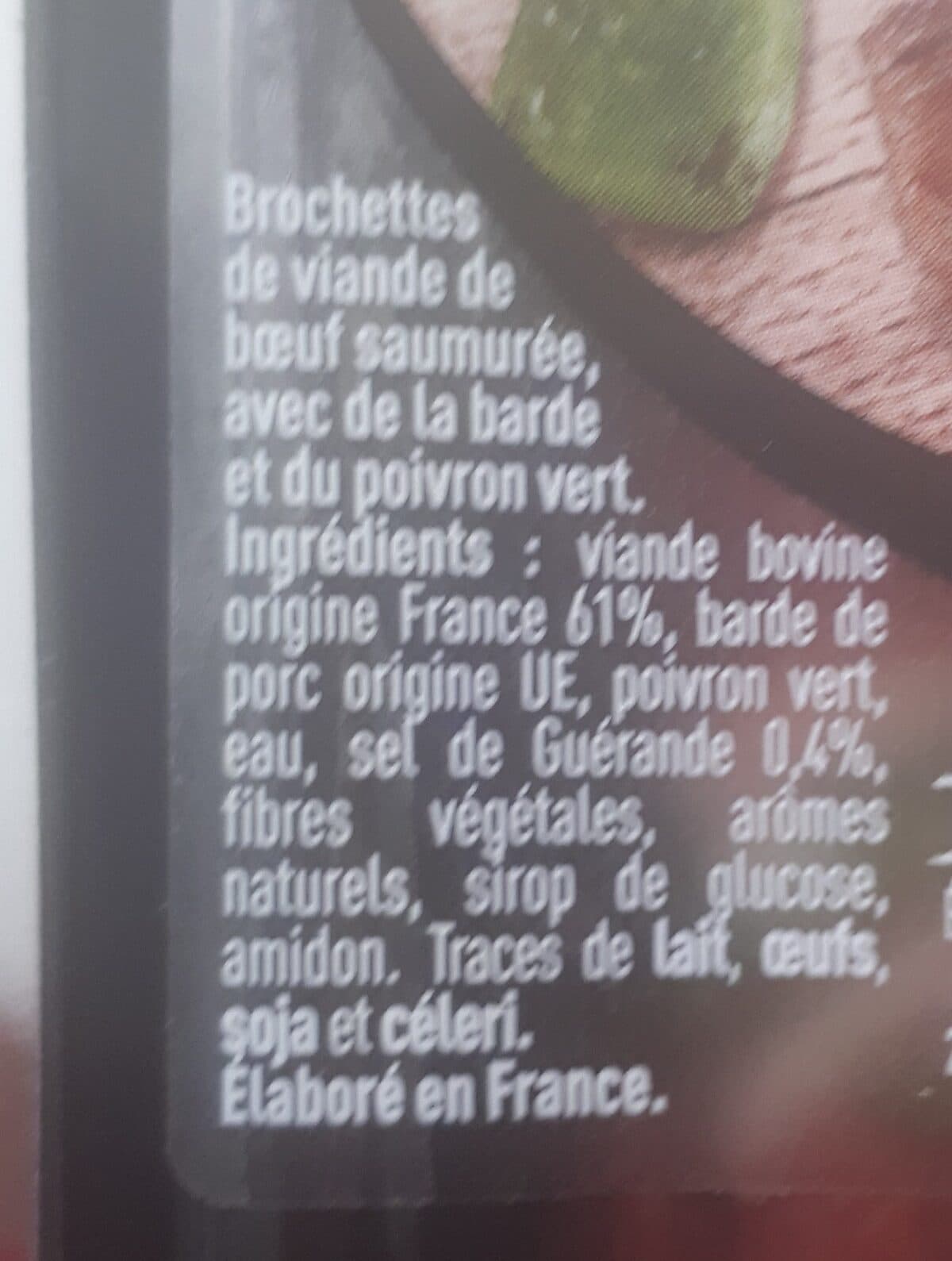 Open Food Facts brochettes extra-tendres boeuf packshot