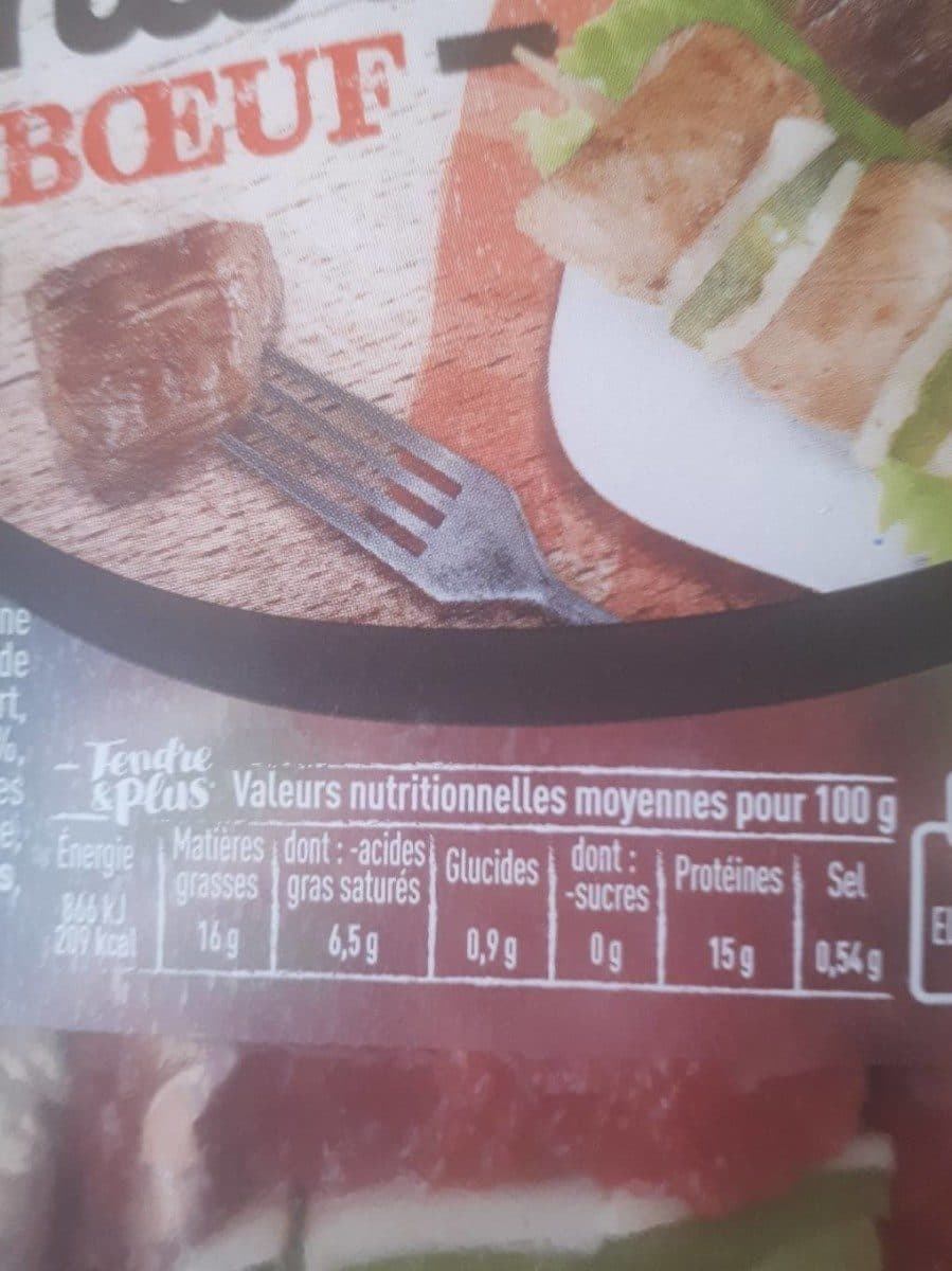 Open Food Facts brochettes extra-tendres boeuf packshot